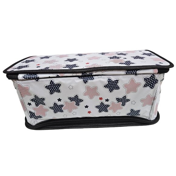 Pet Carrier, Beige with Stars Print - Picture 6 of 8